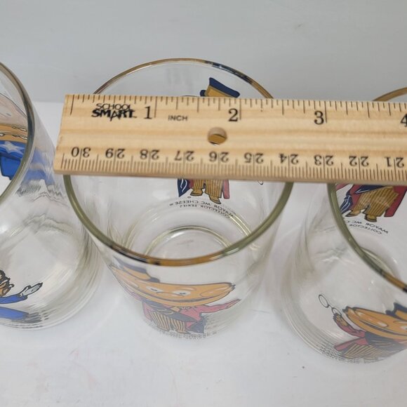 VTG McDonalds Big Mac & Mayor McCheese 1977 Collector Series Glasses Set Of 3 - Picture 5 of 6